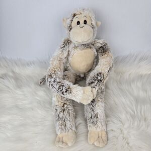 Toys R Us Animal Alley Beige Tan Hanging Floppy Monkey Plush 22"